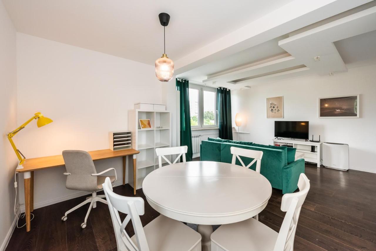 Saska Kepa Green Apartment Warschau Exterior foto