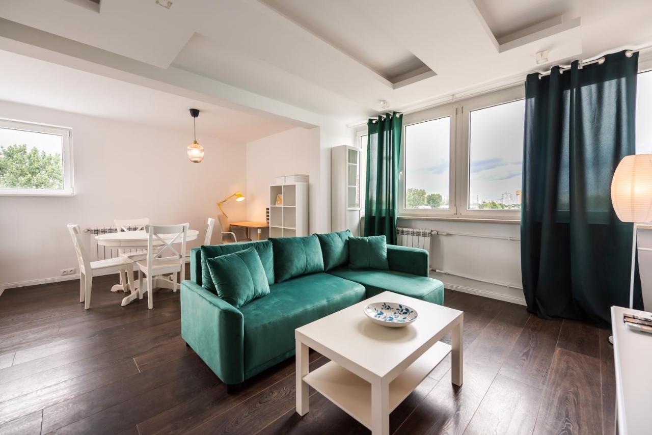 Saska Kepa Green Apartment Warschau Exterior foto