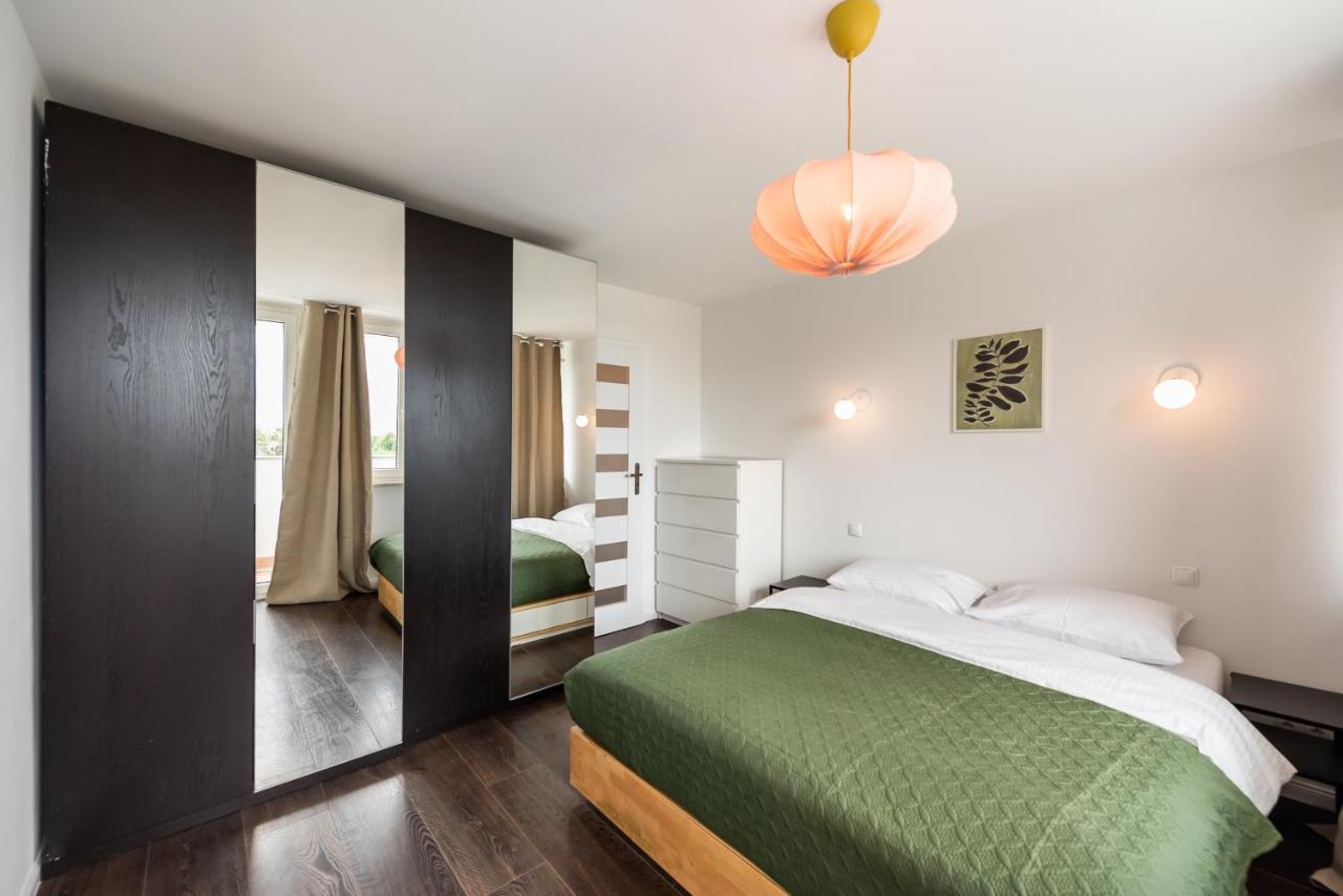 Saska Kepa Green Apartment Warschau Exterior foto