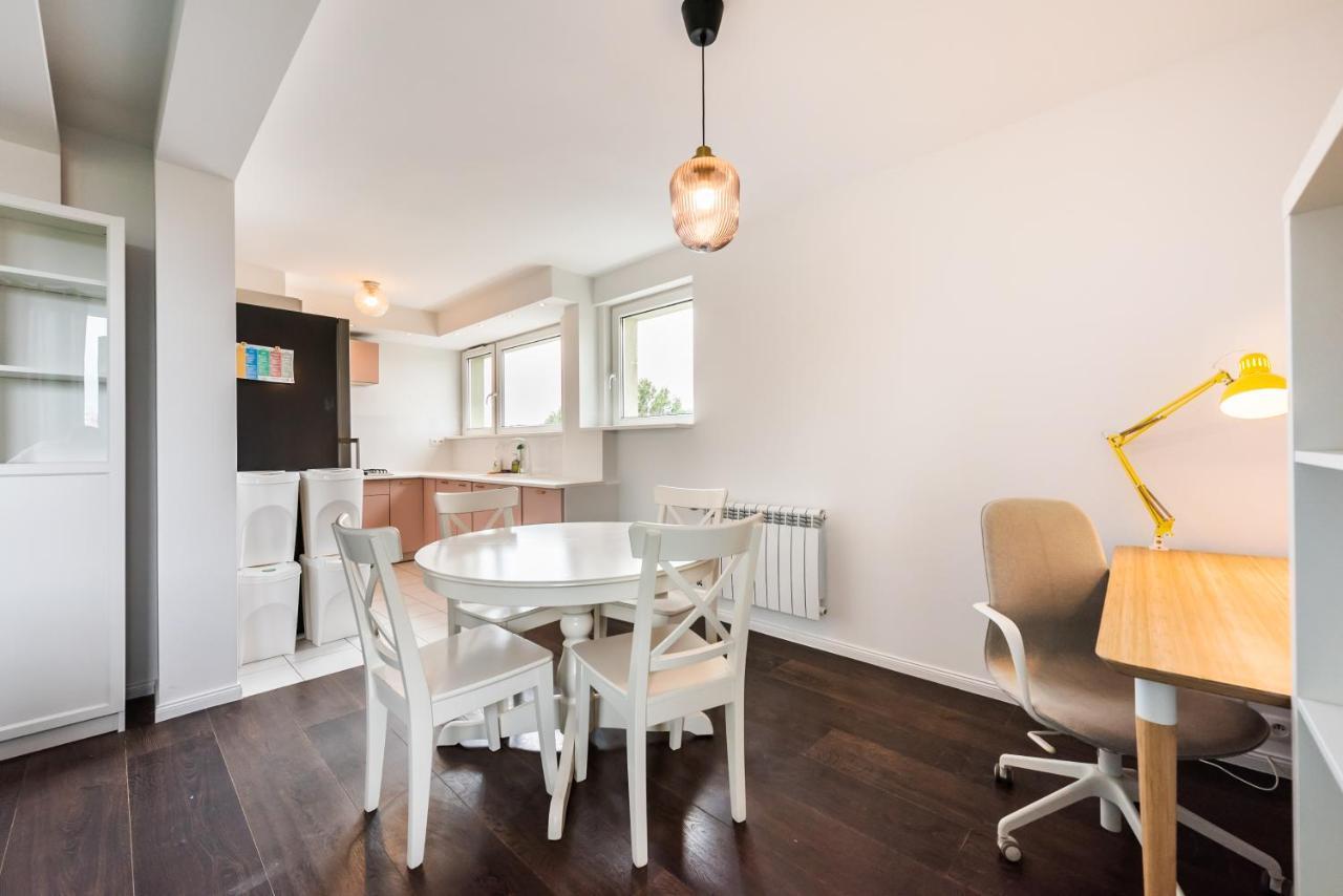 Saska Kepa Green Apartment Warschau Exterior foto