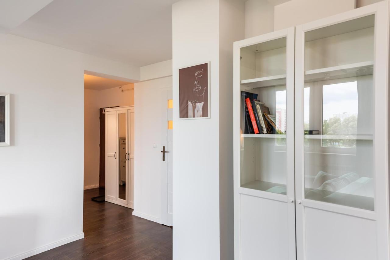 Saska Kepa Green Apartment Warschau Exterior foto